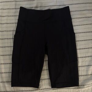 Lululemon Athletica Black Bike Shorts High-Waisted Stretch